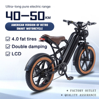 Vente à prix réduit Vélo de montagne électrique 7 vitesses 20 pouces à gros pneus Vélo électrique Ebike pour adultes Vélo de montagne électrique Vélo de ville
