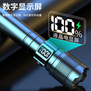 White Laser <b>Led</b> <b>Flashlight</b> Xpe Rechargeable 18650 Battery Long Range Handheld Light - Product Image 3