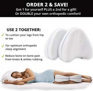 Almohada de soporte de espuma para rodillas Legacy Leg, alivia el dolor de ciática, espalda, caderas, rodillas, articulaciones, venta al por mayor - Product Image 5