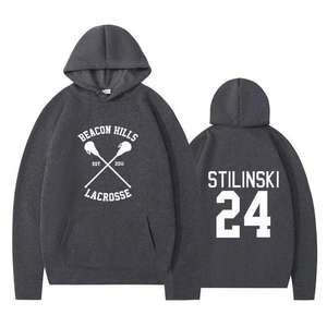 Sudadera deportiva para hombre Sudadera con capucha Bolsillo suelto Cremallera Ropa de hockey sobre hielo Sudadera con capucha de hockey - Product Image 4