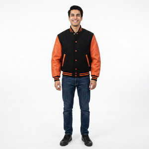 Chaquetas universitarias de lana Melton clásicas para hombres y mujeres, parches personalizados, diseño con capucha de invierno, chaqueta CollegeBaseballjacket para hombres - Product Image 1