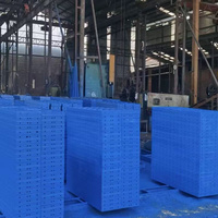 Système de coffrage modulaire en acier combiné réutilisable pour la construction de murs, colonnes, dalles et piliers en béton