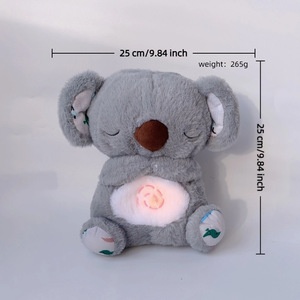 Nouvelle Peluche Lumineuse et Sonore Ourson Respirant ou Petite Otter pour Bébé, Rembourrée en Coton PP, 31cm-50cm, pour le Sommeil, Importée - Product Image 4