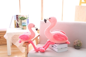 Hot Bán Màu Hồng Vui Flamingo Đồ Chơi Sang Trọng Dễ Thương Mềm Phim Hoạt Hình Động Vật Nhồi Bông Fluffy Búp Bê Cho Trang Trí Nội Thất Và Đồng Hành - Product Image 3