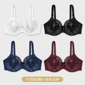 <span class=keywords><strong>Sujetador</strong></span> de Cobertura Total para Mujer, Talla Grande, Copa Grande, <span class=keywords><strong>Push</strong></span>-<span class=keywords><strong>Up</strong></span>, Ultrafino, Moldeado, Transpirable, 46E, Venta al Por Mayor - Product Image 5
