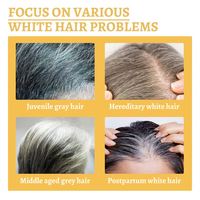 Produits de coloration des cheveux SOUTH MOON, cheveux blancs et gris en noir, sérum nourrissant pour la coloration des cheveux naturel au Ganoderma