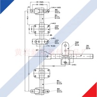 Verrouillage de porte pour camion et remorque, pièces détachées, accessoires de verrouillage de porte, Tube rond en acier, 9 pièces