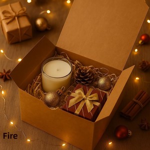 Scatole Regalo Quadrate Spesse in Cartone Kraft con Coperchi, Etichette e Spago - Ideali per Proposte di Damigella d'Onore e Lavori Artigianali - Product Image 5