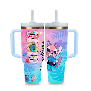 Set de regalo de <span class=keywords><strong>taza</strong></span> térmica con logo personalizado, vaso <span class=keywords><strong>para</strong></span> exteriores, camping, dibujos animados, Stitches, Mamá, botella de agua de 40 oz, tazas <span class=keywords><strong>para</strong></span> regalo - Product Image 3