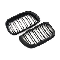 Pour BMW Série 3 E46 02-05 Grille de pare-chocs avant à double ou simple lamelle noir brillant ou mat, garniture de remplacement, accessoire
