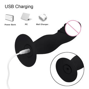 Leistungs starke 10 Frequenz Vibrator Silikon Dildo Anal Erweiterungs stecker Erwachsene Männlich Weiblich Mastur bator Sexspielzeug Anal Sexspielzeug - Product Image 3