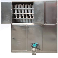 Machine à glaçons industrielle et commerciale 1T, 1000 kg/24h, haute capacité, glaçons carrés, moteur, compresseur Emerson pour restaurants