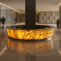 Veneer Batu Transparan Alami 100% S. White Ramah Lingkungan Desain Modern S.White Veneer fleksibel 2mm untuk Sekolah, Taman, Hotel