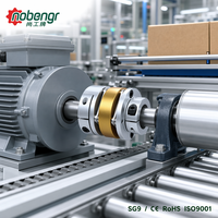 Entretoise centrale anodisée en aluminium avec pince à double disque SS304, sensibilité à jeu nul pour moteur pas à pas, routeur CNC, servomoteur