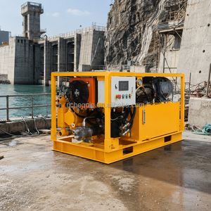 Bomba de Inyección de Lechada Hidráulica Eléctrica de Doble Cilindro de 120L/Min y 30 Bar para Inyección de Lechada en Túneles, Cimentaciones y Minería - Product Image 3
