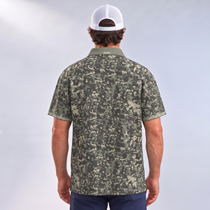Chemises polo pour hommes à manches courtes, échantillons disponibles, imprimé camouflage, durables, séchage rapide, étiquette privée pour marque - Product Image 4