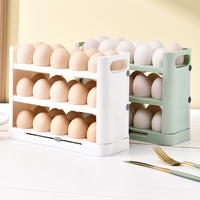 Porte latérale du réfrigérateur Organisateur d'oeufs Plateau à oeufs réversible Étagère de rangement pour réfrigérateur à domicile Écologique