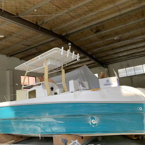 Barco de Pesca de Fibra de Vidrio de Alta Calidad Fabricado en China, Motor para Cruceros Marítimos, Lancha Rápida con Media Cabina - Product Image 1