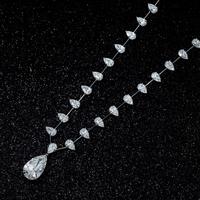 Collar de Lujo con Diamante Cultivado en Laboratorio, Corte Cojín, Oro Blanco de 18K, Certificado IGI, de Alta Calidad, para Regalo de Boda, Venta al Por Mayor
