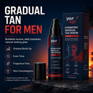 Loción Bronceadora Gradual Natural para Hombre, Hidratante, con un Brillo Bronceado Uniforme, No Irritante, de Primera Elección - Product Image 4