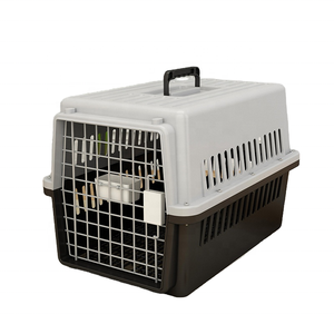 Xách tay mạnh mẽ nhựa rắn quadrate hãng hàng không cho chó du lịch lồng nút đóng cửa thân thiện với môi 15kg Công suất vận chuyển hàng không - Product Image 1
