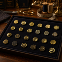 Accessoires vestimentaires écologiques, boutons ronds en jean de luxe, boutons en alliage personnalisés, boutons à pression en métal personnalisés pour vêtements