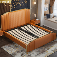 Роскошный каркас кровати с подсветкой Cama Yatak Letto Letti Bedden, мебель для спальни, каркас для спальни, двухместная кровать, двухместная кровать