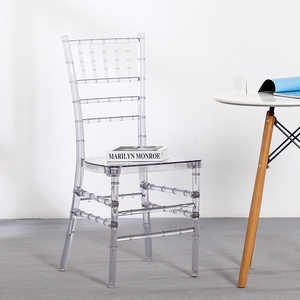 Factory Direct OEM ODM <b>Clear</b> Acrylic Chiavari <b>Chair</b>, Transparent Resin <b>Chair</b> for Wedding, Event, Banquet, Hotel - Product Image 4