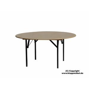 Tavolo pieghevole ø 150 cm, betulla/olmo verniciato naturale - Product Image 1