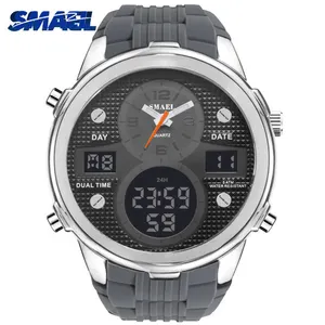 SMAEL-Reloj de cuarzo deportivo para Hombre, cronógrafo Digital LED a la moda, informal, de lujo, marca superior, 1273