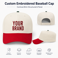Gorra de Béisbol Personalizada con Logotipo Metálico, Estructurada de 6 Paneles, Visera en Contraste, Ajustable con Cierre a Presión, Venta al Por Mayor, Marca Privada, Estilo Urbano