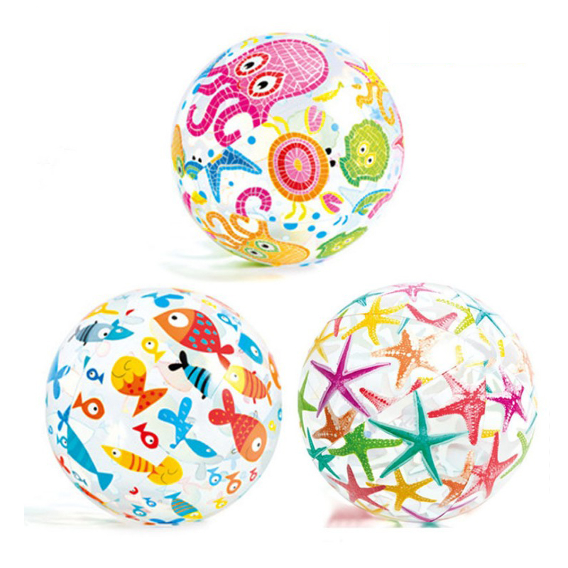 Intex 59040 семейного отдыха воздуха живой печати надувные шары пляжные мячи для детей
