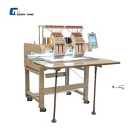 Meilleure vente Machine à broder industrielle Tajima 2 têtes 12 aiguilles perles/paillettes/cordon broderie vêtements/tissu moteur à usage domestique