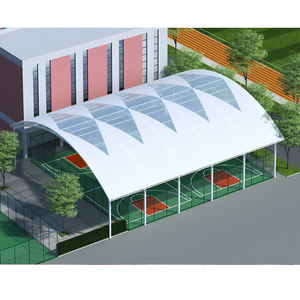 Estructura de Acero Galvanizado Antioxidante con Recubrimiento PVDF para Techo de Pista de Pádel de 10 x 20 Metros - Product Image 5