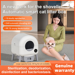 Bac à litière intelligent autonettoyant extra large, automatique, compatible Wi-Fi, facile à nettoyer, contrôle des odeurs et faible bruit pour plusieurs chats - Product Image 2