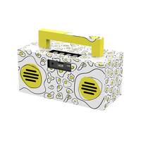Haut-parleur Bluetooth portable en forme de cube coloré, mini haut-parleur sans fil avec fonction FM, appels mains libres, design personnalisé pour bureau