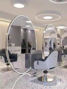 <span class=keywords><strong>Miroir</strong></span> de salon de beauté <span class=keywords><strong>LED</strong></span> double face pleine longueur pour station de coiffure et maquillage - Product Image 4
