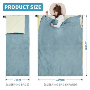 Sac de couchage adulte pour le camping en plein air, léger, portable, couverture double usage, fermeture éclair au <span class=keywords><strong>pied</strong></span>, sac de couchage 3 saisons - Product Image 5