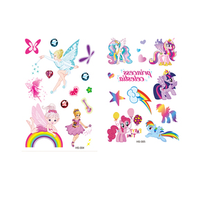 Personalizzazione stampa a colori singoli <span class=keywords><strong>animali</strong></span> simpatici cartoni animati per bambini <span class=keywords><strong>tatuaggi</strong></span> a mano per bambini adesivi - Product Image 4