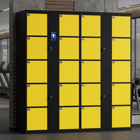 Casillero Inteligente Automatizado con Certificación CE, Resistente al Óxido, Acceso por Código Digital, Construcción de Acero Ensamblado, para Gimnasio, Spa, Club, Oficina