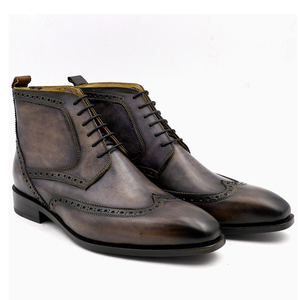 Goodyear Blake Welt, botas de moda para Hombre, zapatos, botas clásicas impermeables para hombre, zapatos formales Para Hombre, botas con cordones para hombre - Product Image 2