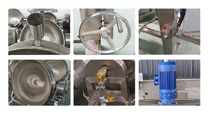 200L 500L điện hơi nước nóng thực phẩm nước sốt trộn nấu ăn nồi Máy Mayonnaise cà chua nước sốt cà chua dán trái cây mứt trọng ấm đun nước - Product Image 3