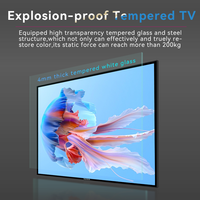 Televisor LED Inteligente 4K Ultra HD de 85 Pulgadas con Marco Metálico, Panel LCD, Pantalla de Entretenimiento para el Hogar