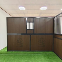 Porte d'entrée de box à chevaux en métal thermolaqué durable, style européen personnalisé, préfabriquée et modulaire