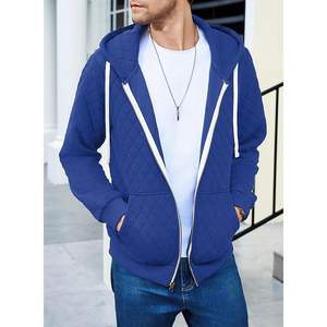 2025 hommes décontracté sweat à capuche zippé à manches longues veste matelassée manteau - Product Image 6