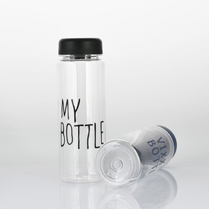 500ML portátil plástico libre de BPA personalizado transparente barato botella de agua de Deportes <span class=keywords><strong>para</strong></span> el regalo promocional - Product Image 3