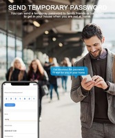 Serrure numérique Tuya Ttlock, serrure de porte à reconnaissance d'empreintes digitales, reconnaissance faciale 3D, serrure de porte numérique intelligente à empreintes digitales pour la maison
