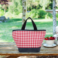 Sac isotherme en toile à la mode personnalisable Isolation thermique réutilisable en feuille d'aluminium pour le transport du déjeuner