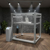 Printer 3D FDM Domotech Ukuran Besar 1000x1000x1000mm Kecepatan Tinggi, Auto Leveling, Multi Nozzle Printing
