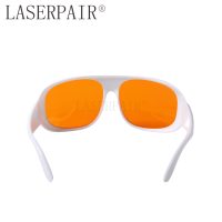 Lunettes de sécurité laser certifiées EN207 266nm 355nm 515nm 532nm avec verres anti-rayures, monture intégrale TR90, protection oculaire OD7+